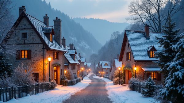 Sapins géants et villages lumineux : le Noël grand format en location